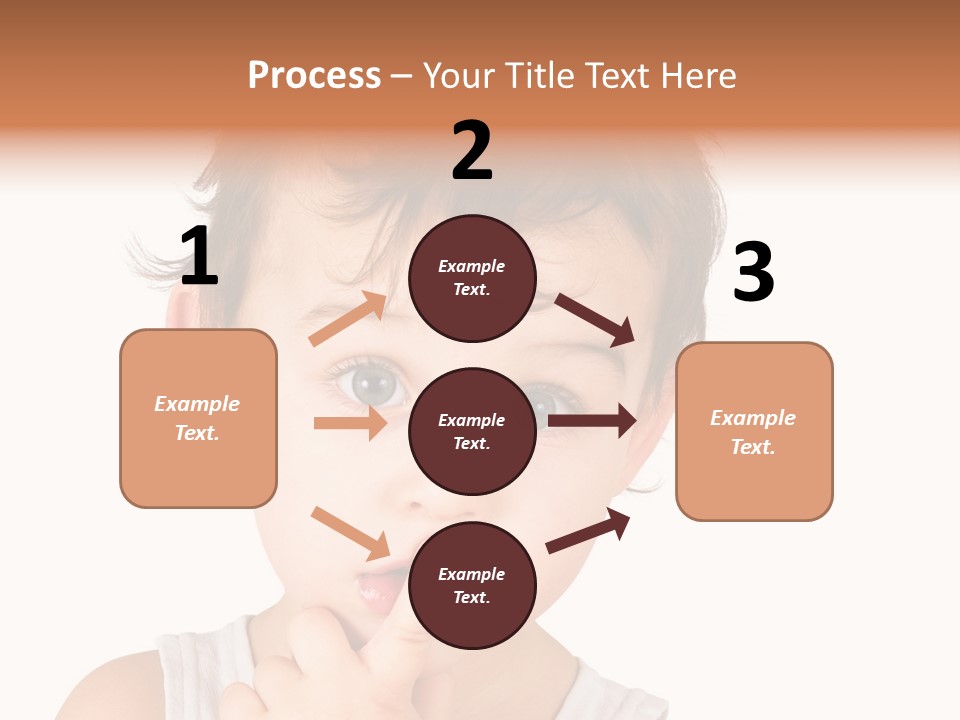 Cut Contemplating Child PowerPoint Template
