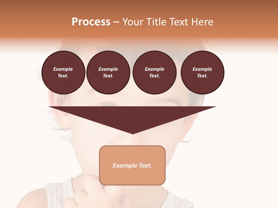 Cut Contemplating Child PowerPoint Template