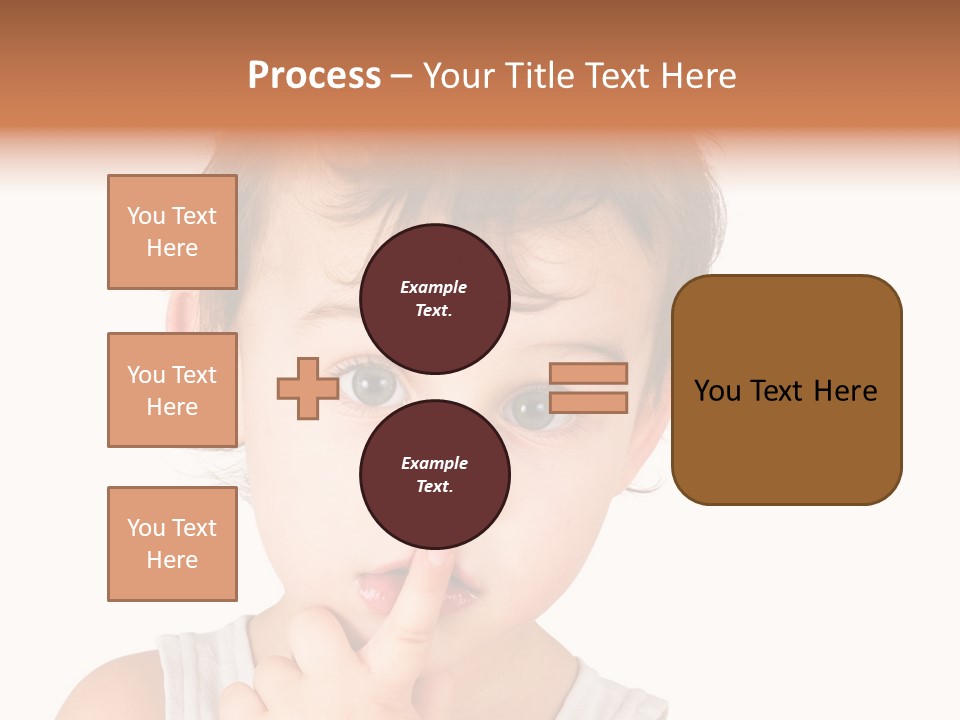 Cut Contemplating Child PowerPoint Template