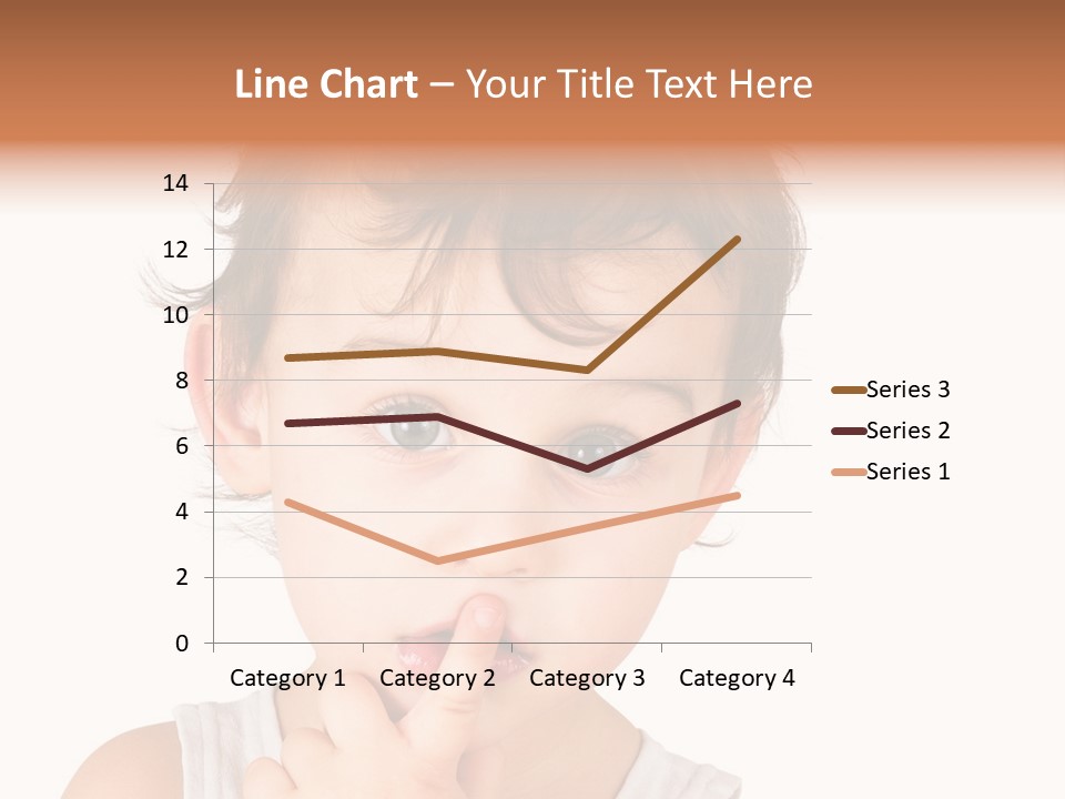 Cut Contemplating Child PowerPoint Template
