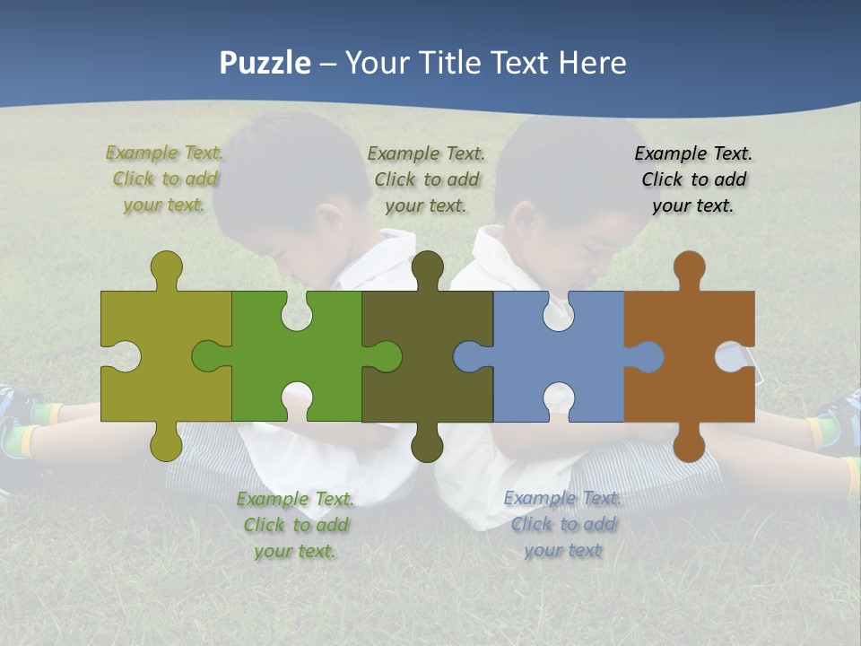 Group Schoolboy Lifestyle PowerPoint Template