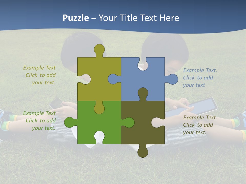 Group Schoolboy Lifestyle PowerPoint Template