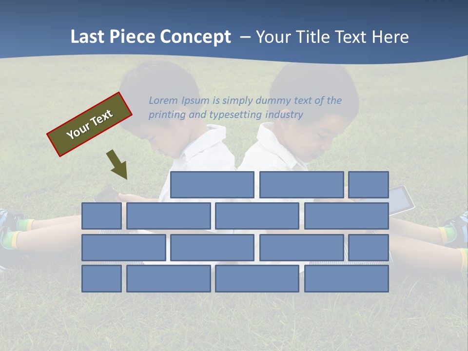 Group Schoolboy Lifestyle PowerPoint Template