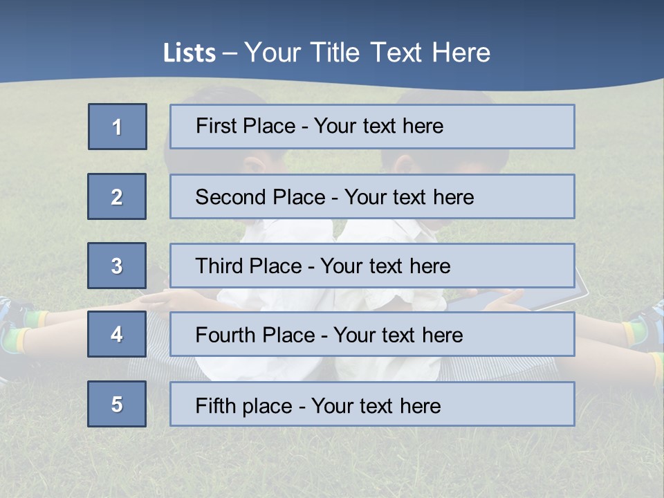 Group Schoolboy Lifestyle PowerPoint Template