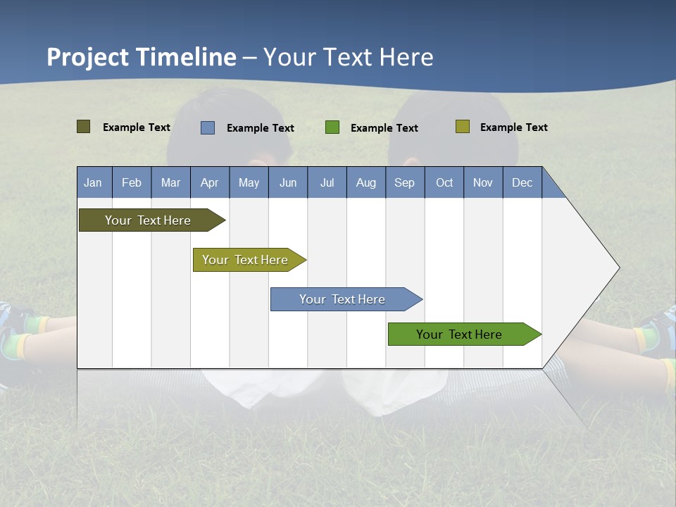 Group Schoolboy Lifestyle PowerPoint Template