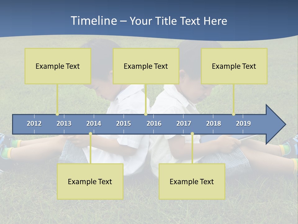 Group Schoolboy Lifestyle PowerPoint Template