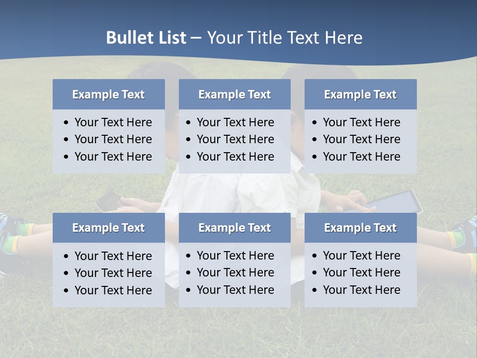 Group Schoolboy Lifestyle PowerPoint Template