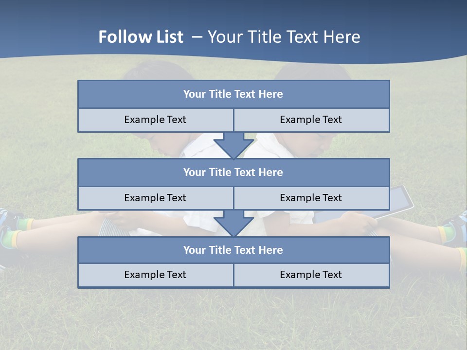 Group Schoolboy Lifestyle PowerPoint Template