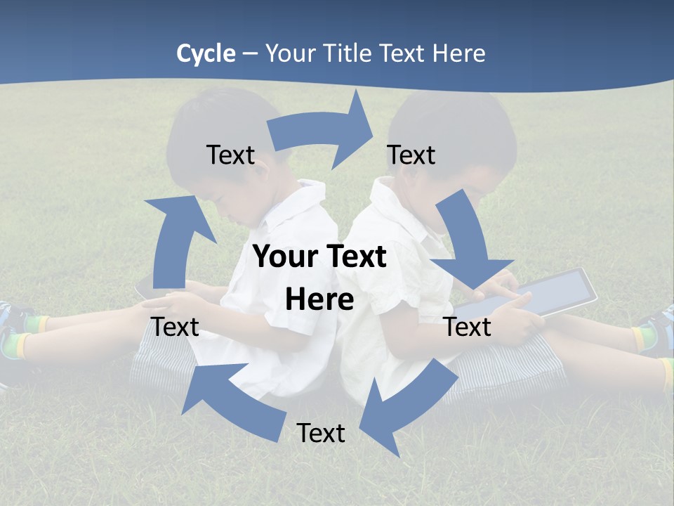 Group Schoolboy Lifestyle PowerPoint Template