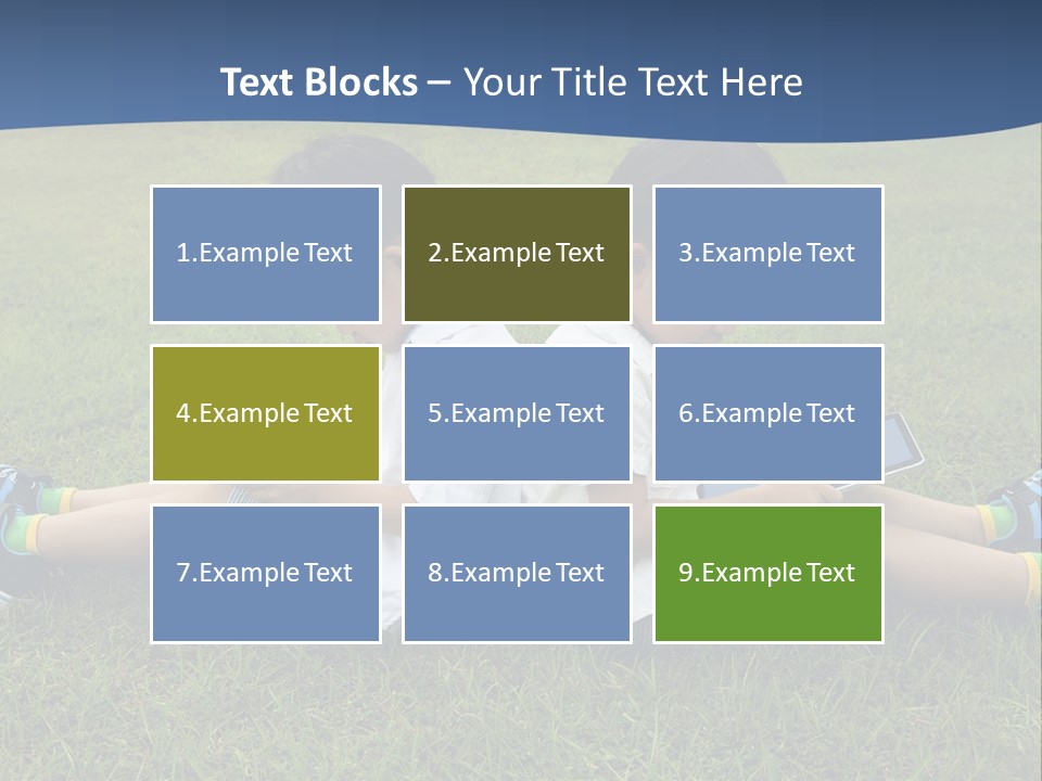 Group Schoolboy Lifestyle PowerPoint Template