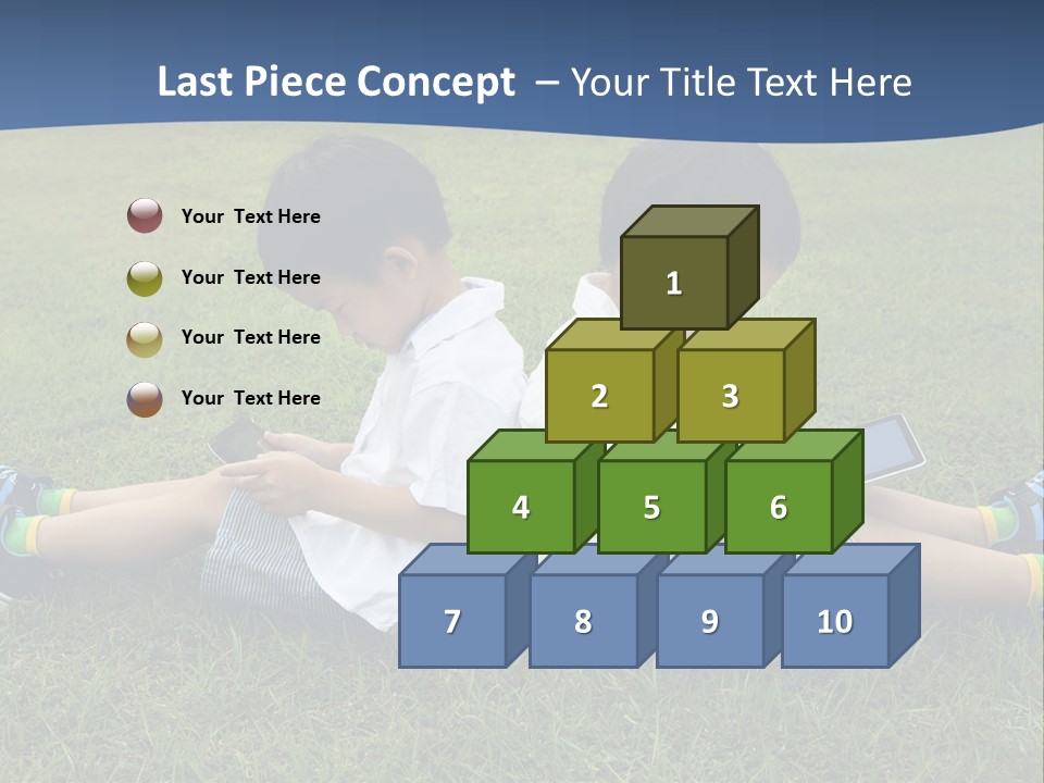 Group Schoolboy Lifestyle PowerPoint Template