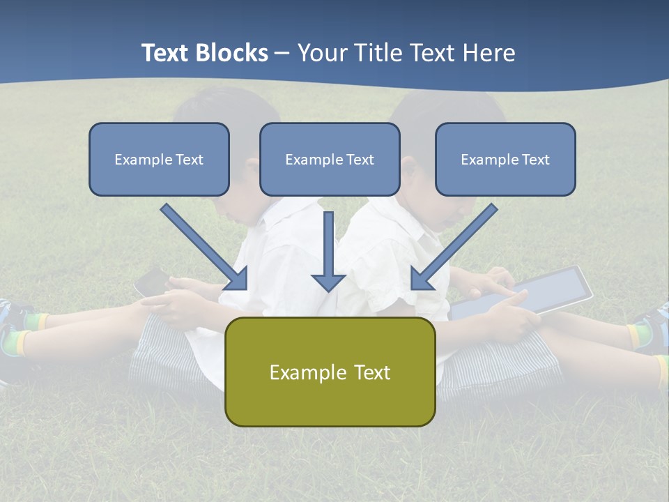 Group Schoolboy Lifestyle PowerPoint Template