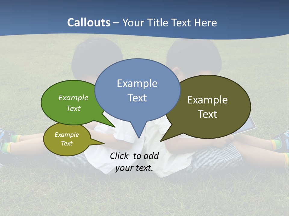 Group Schoolboy Lifestyle PowerPoint Template