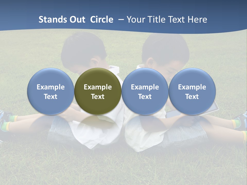 Group Schoolboy Lifestyle PowerPoint Template