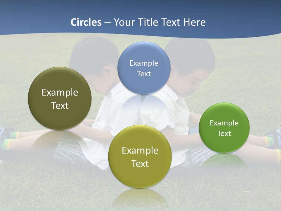 Group Schoolboy Lifestyle PowerPoint Template