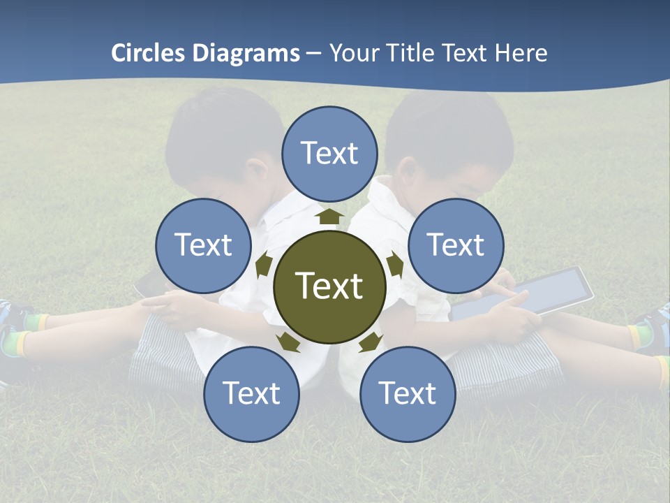 Group Schoolboy Lifestyle PowerPoint Template