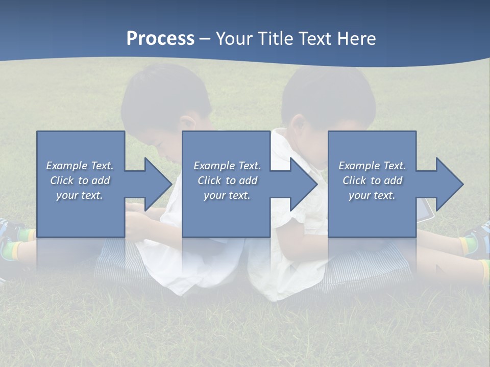Group Schoolboy Lifestyle PowerPoint Template