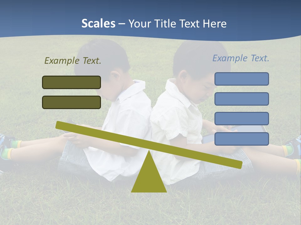 Group Schoolboy Lifestyle PowerPoint Template