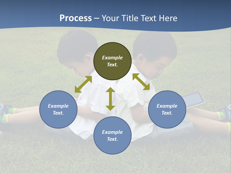 Group Schoolboy Lifestyle PowerPoint Template