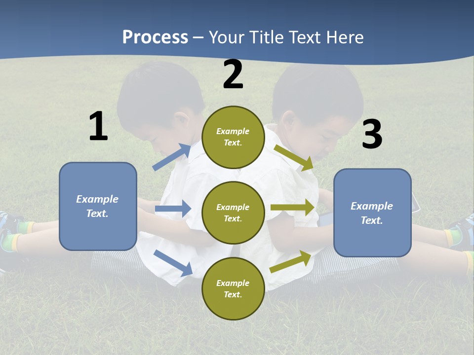 Group Schoolboy Lifestyle PowerPoint Template