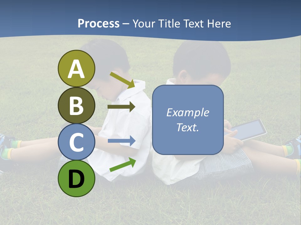 Group Schoolboy Lifestyle PowerPoint Template