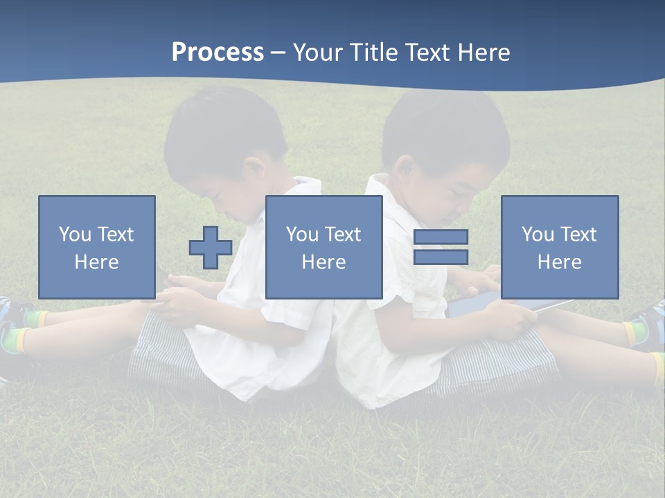 Group Schoolboy Lifestyle PowerPoint Template