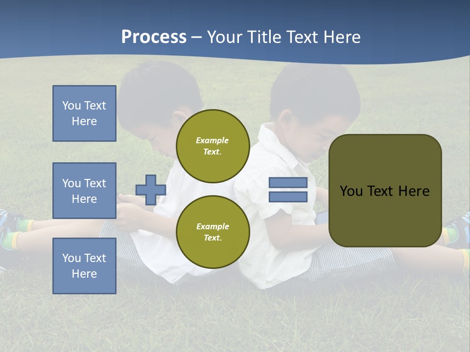 Group Schoolboy Lifestyle PowerPoint Template