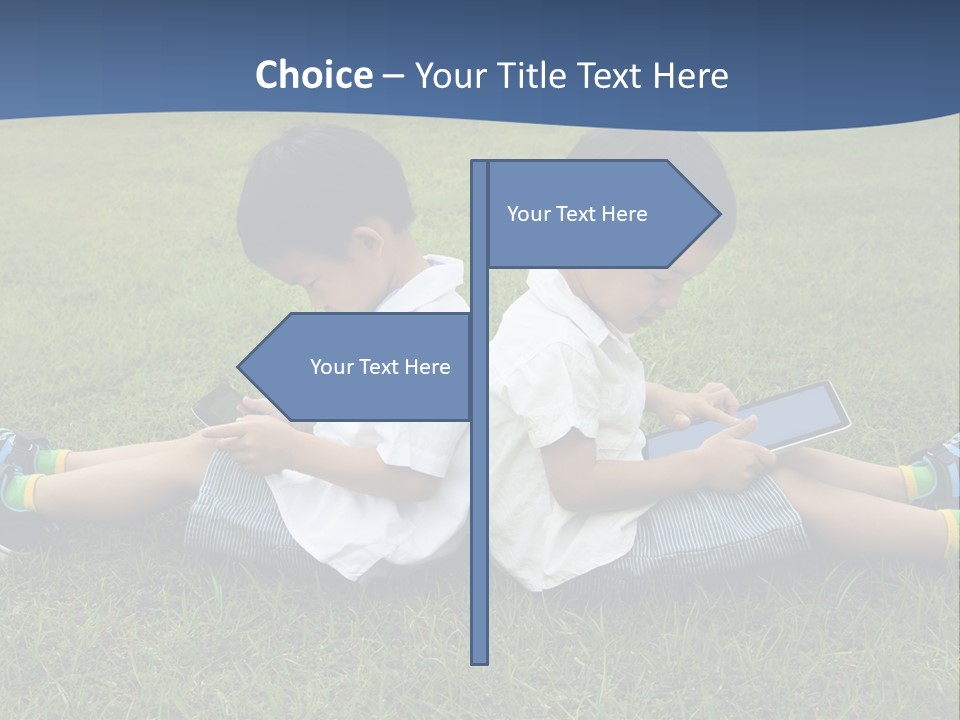 Group Schoolboy Lifestyle PowerPoint Template