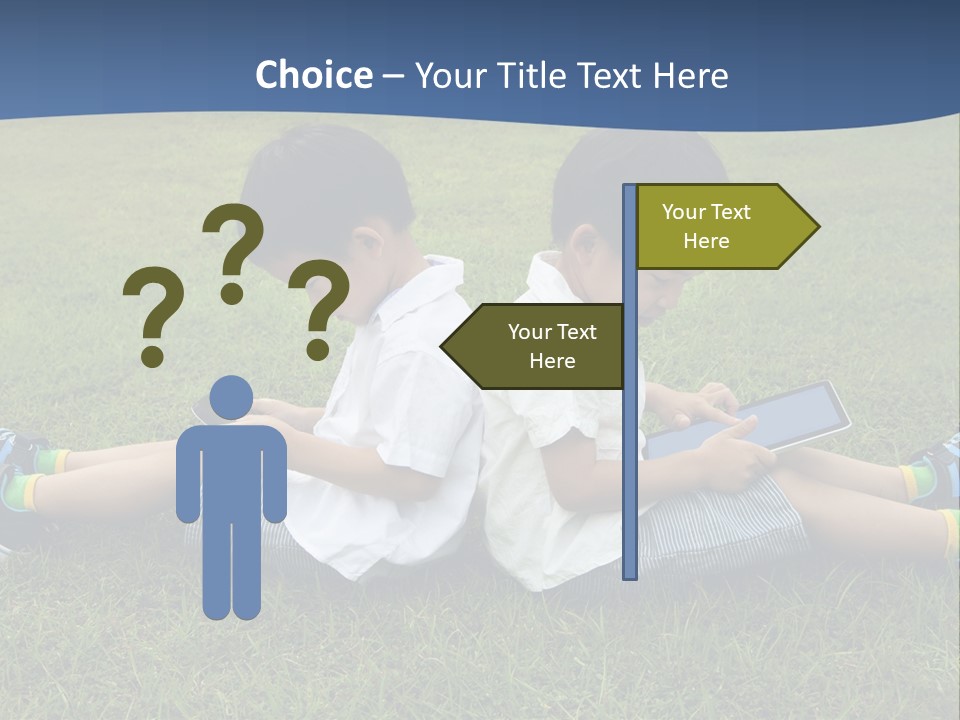 Group Schoolboy Lifestyle PowerPoint Template