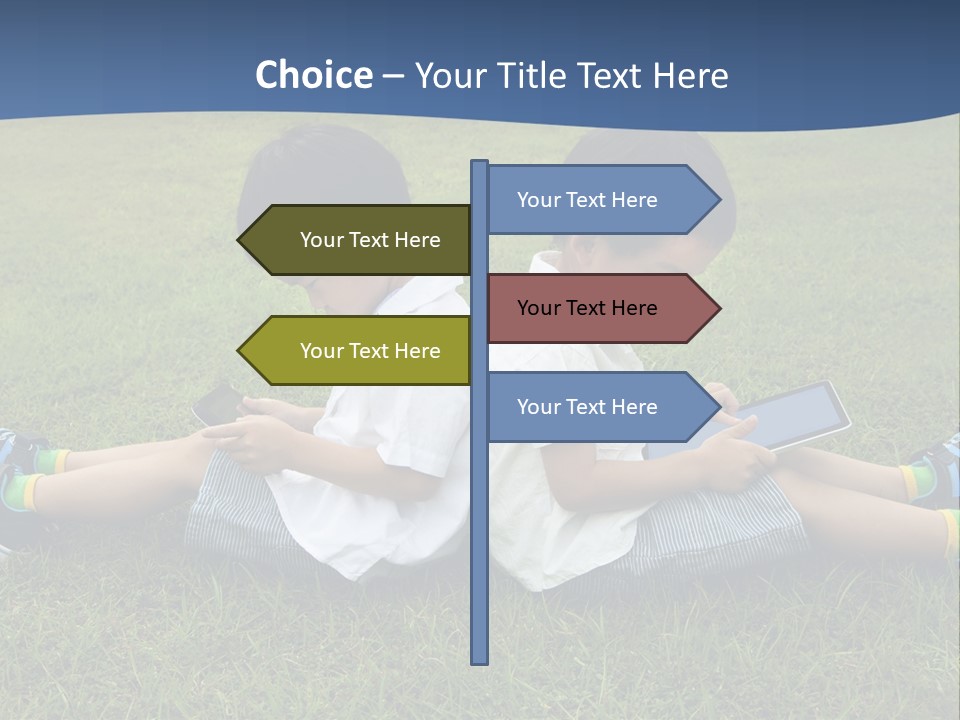 Group Schoolboy Lifestyle PowerPoint Template