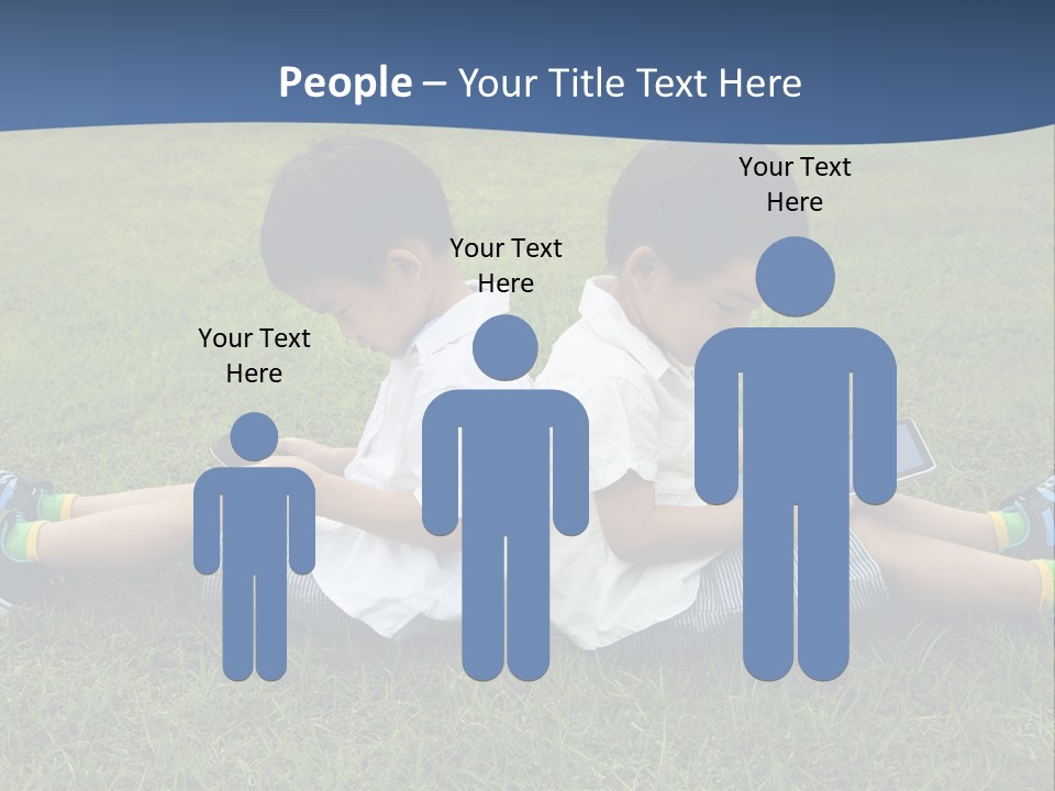 Group Schoolboy Lifestyle PowerPoint Template