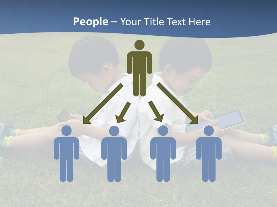 Group Schoolboy Lifestyle PowerPoint Template