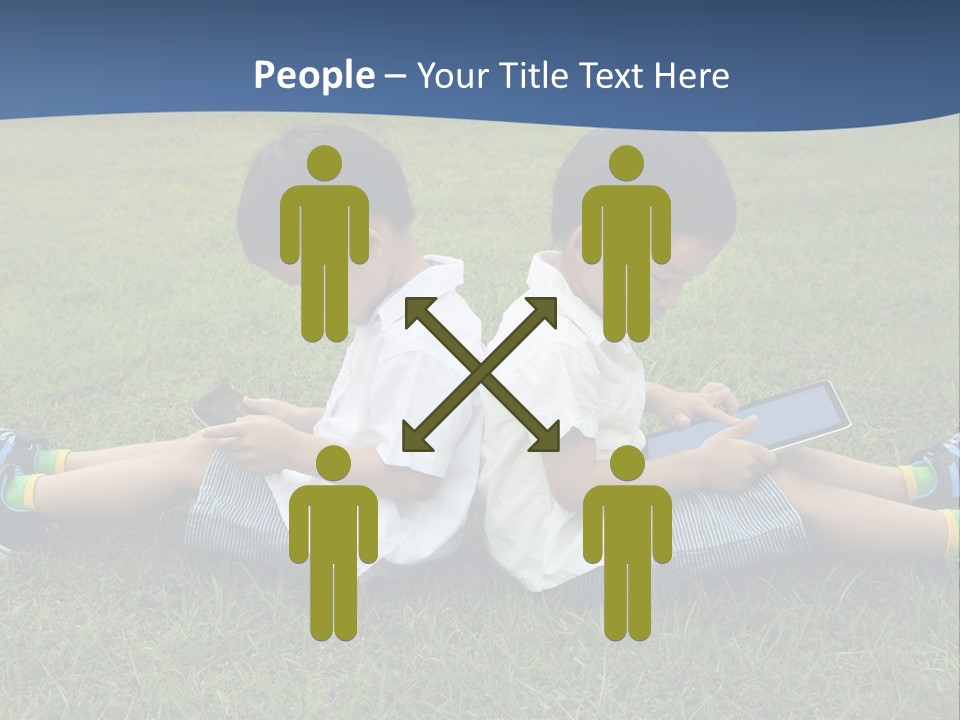 Group Schoolboy Lifestyle PowerPoint Template