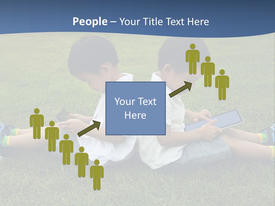 Group Schoolboy Lifestyle PowerPoint Template