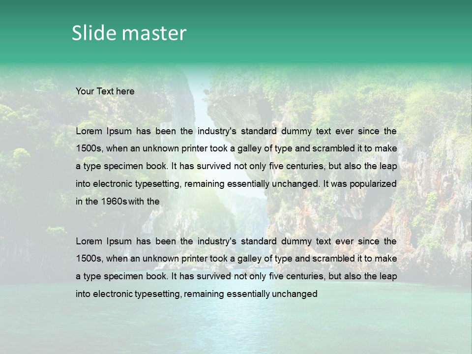 Nobody Beautiful Wave PowerPoint Template