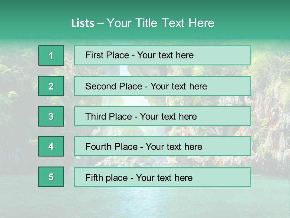 Nobody Beautiful Wave PowerPoint Template