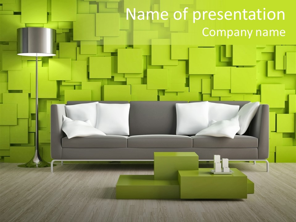 Color Background Green PowerPoint Template