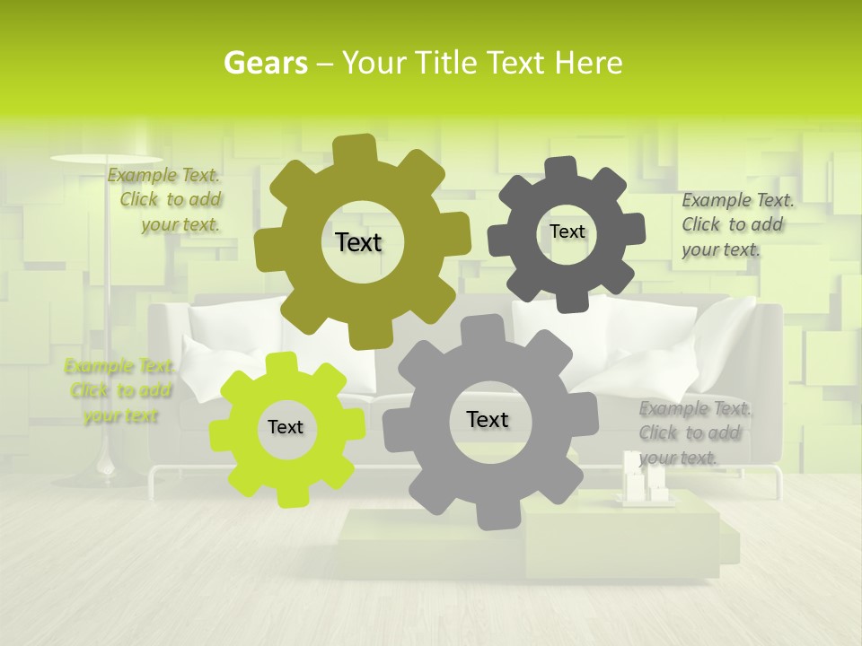 Color Background Green PowerPoint Template