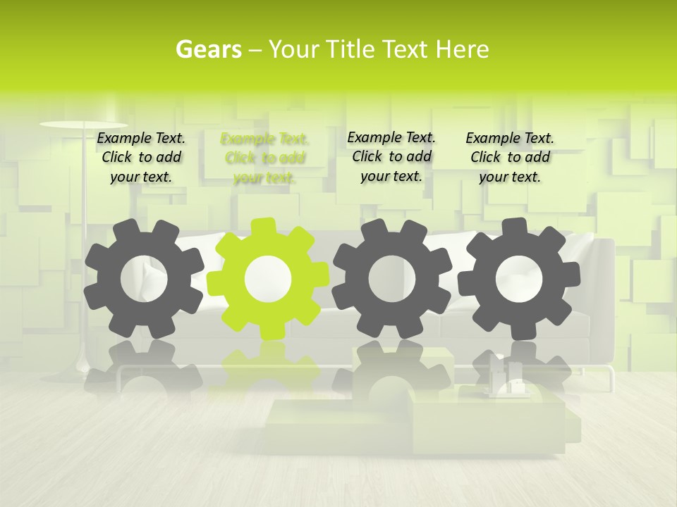 Color Background Green PowerPoint Template