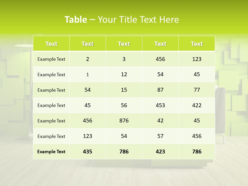 Color Background Green PowerPoint Template