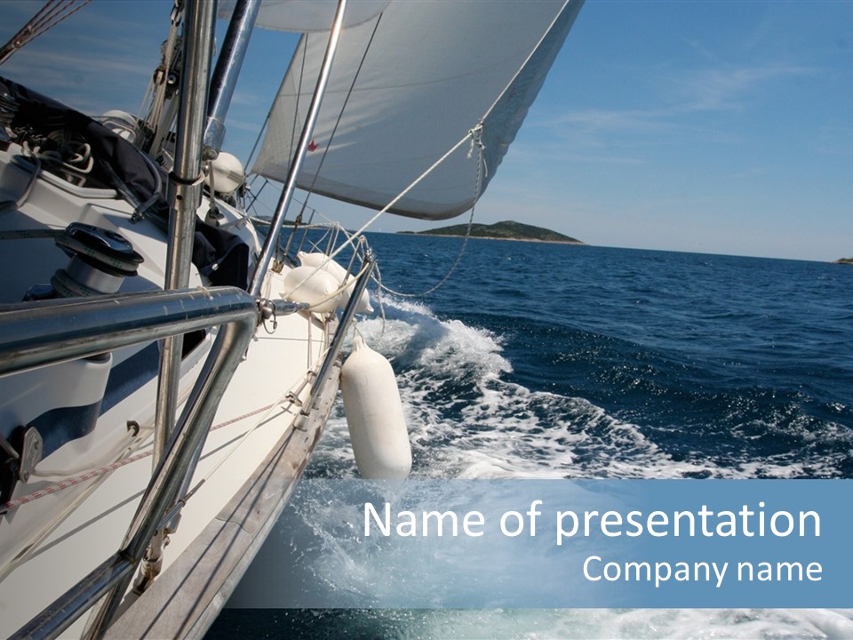 Vacation Maritime Navigation PowerPoint Template