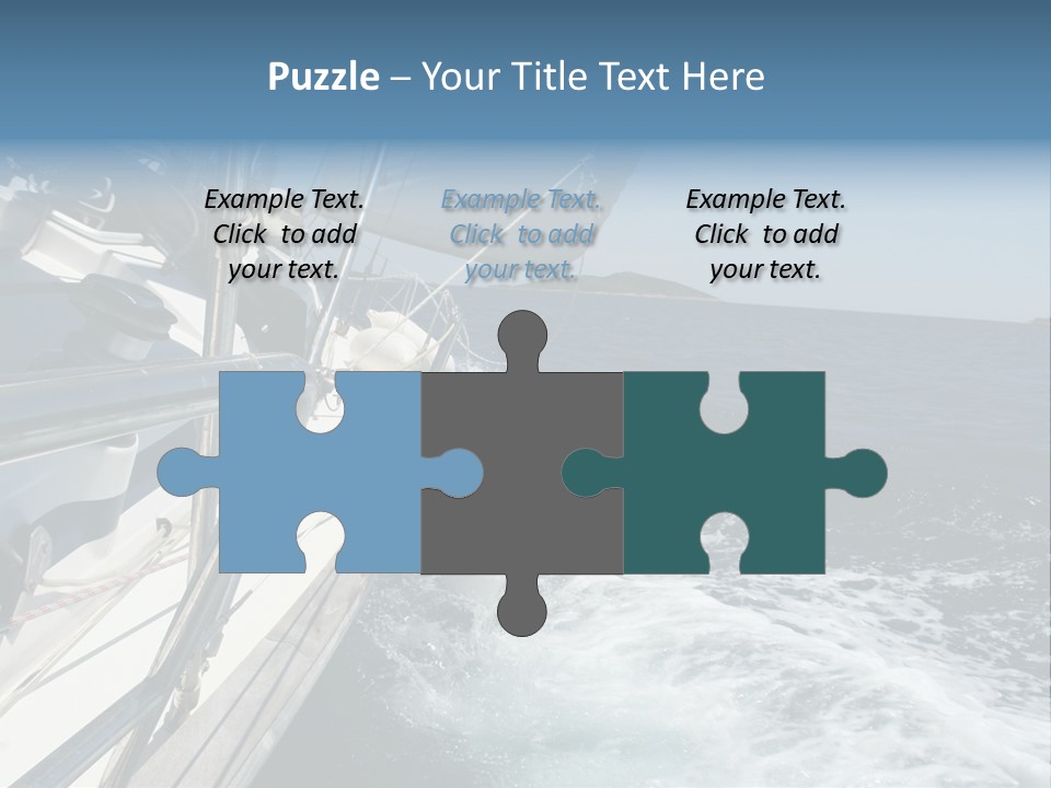 Vacation Maritime Navigation PowerPoint Template