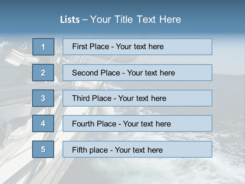 Vacation Maritime Navigation PowerPoint Template