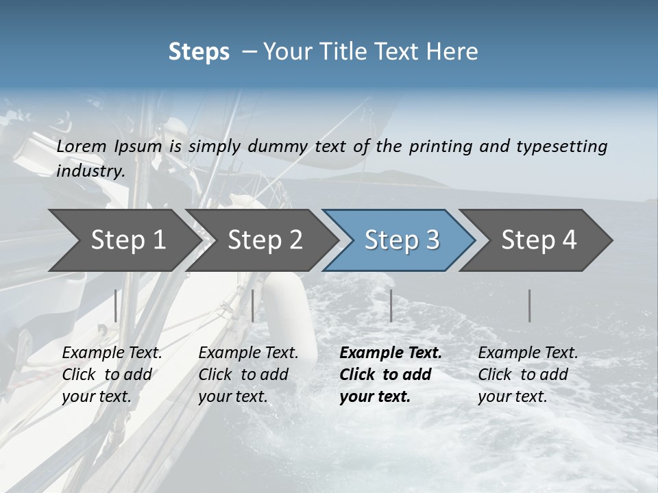 Vacation Maritime Navigation PowerPoint Template