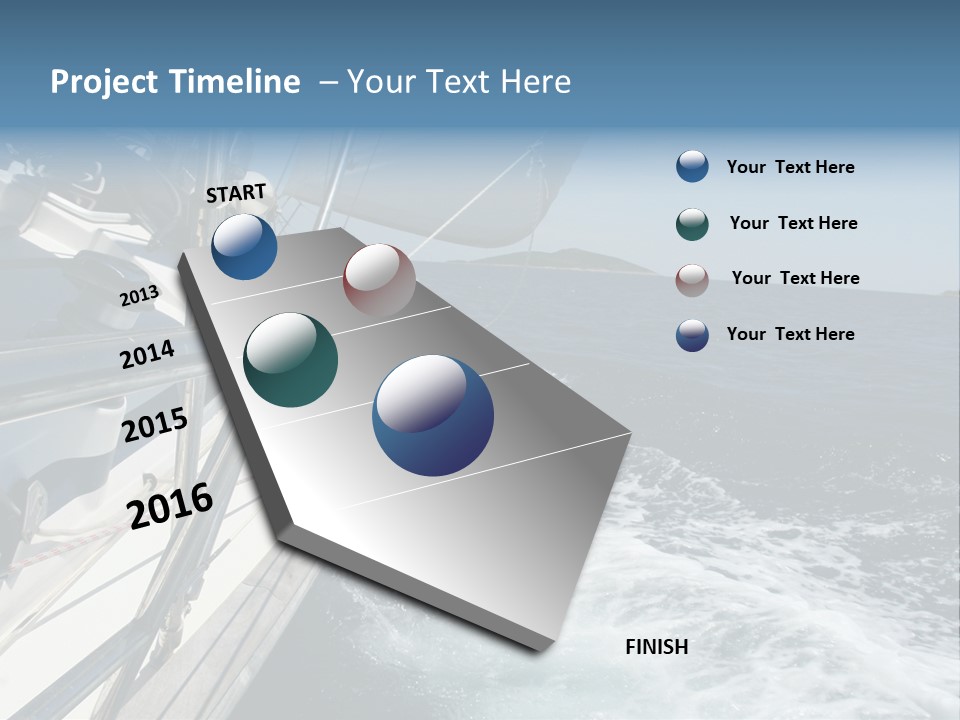 Vacation Maritime Navigation PowerPoint Template