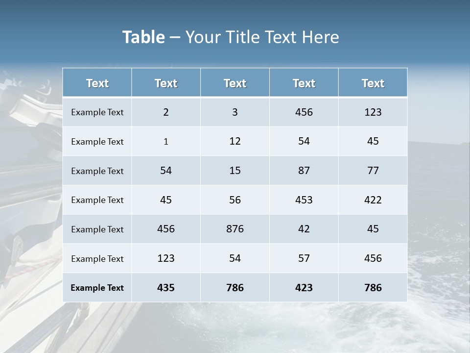 Vacation Maritime Navigation PowerPoint Template