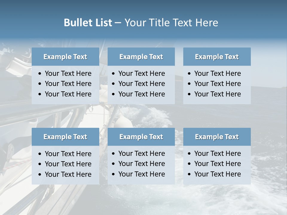 Vacation Maritime Navigation PowerPoint Template
