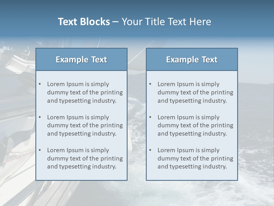 Vacation Maritime Navigation PowerPoint Template