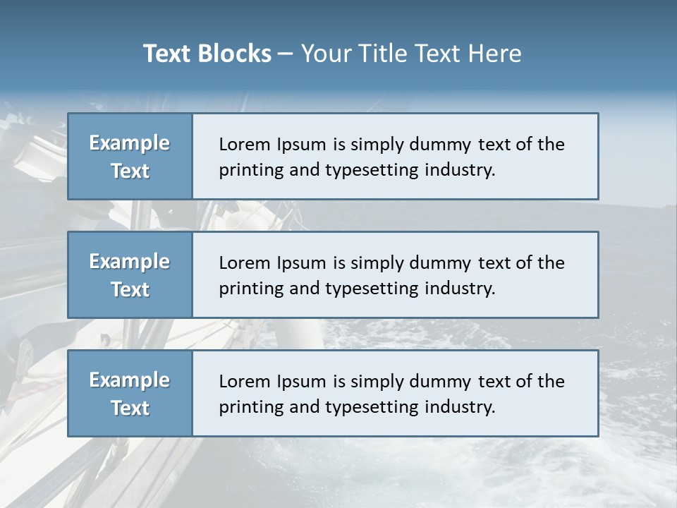 Vacation Maritime Navigation PowerPoint Template