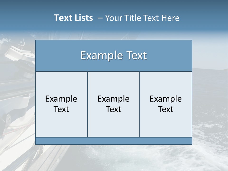 Vacation Maritime Navigation PowerPoint Template